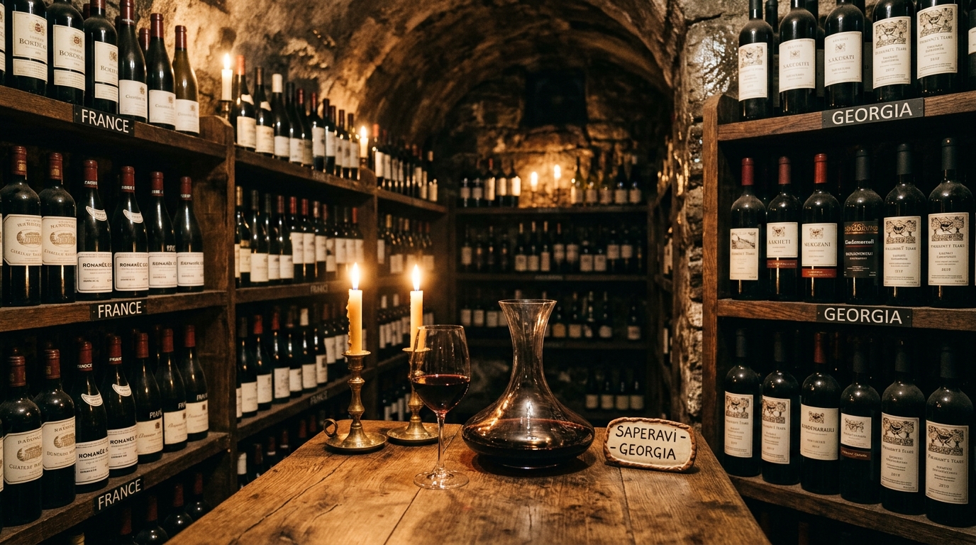 Vins géorgiens — Saperavi, Kindzmarauli, Tsinandali